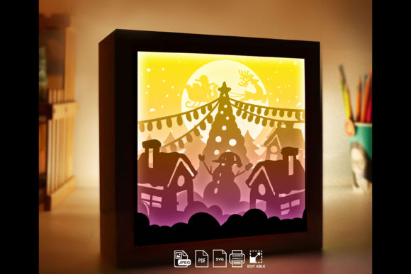 203 Merry Christmas 3D SVG for Shadow Boxes Review
