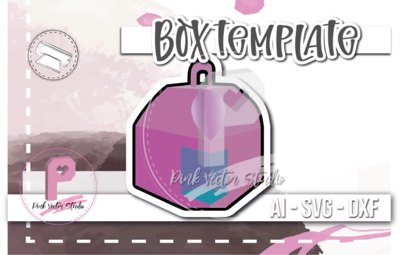 Box Template - Shake: A 3D SVG Design for Sweet Branding and Candy Packaging