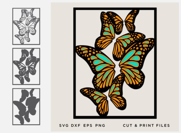 Butterfly Layered Cut File: A Versatile 3D SVG for Branding and Creative Design