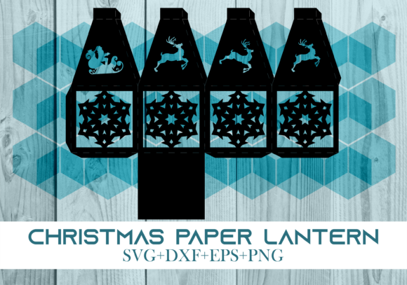 Christmas Paper Lantern Series 0206: A 3D SVG for Festive Blog Design