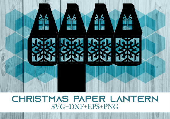 Christmas Paper Lantern Series 0252 – 3D SVG Magic for Festive Branding