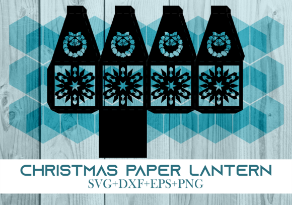 Christmas Paper Lantern Series 0275: A 3D SVG That Elevates Holiday Branding