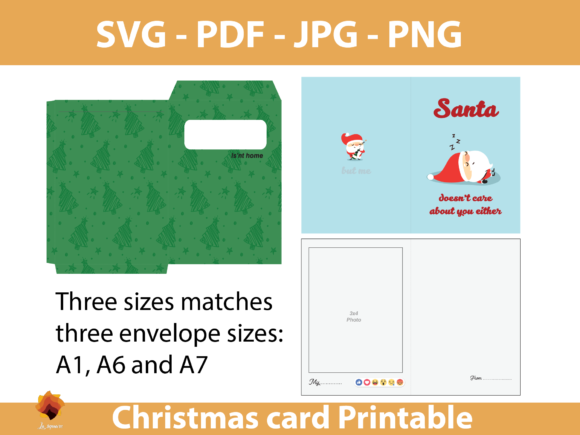 h1Printable Christmas Card Template with 3D SVG Design for Festive Humorh1