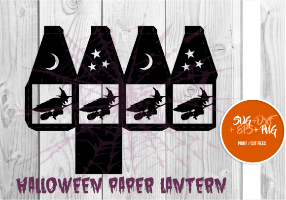 Halloween Paper Lantern Series 019: A 3D SVG Shape for Seasonal Blog Design