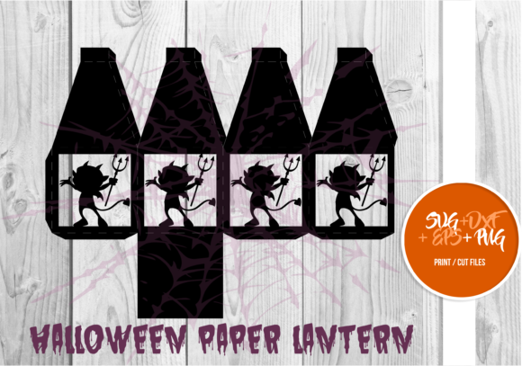 Halloween Paper Lantern Series 040: A 3D SVG Shape That Elevates Seasonal Design