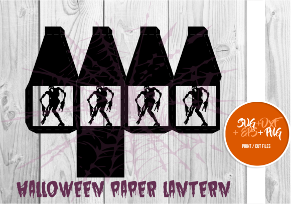 Halloween Paper Lantern Series 072: 3D SVG Magic for Holiday Branding & Content