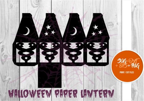 Halloween Paper Lantern Series 086: 3D SVG for Festive Branding