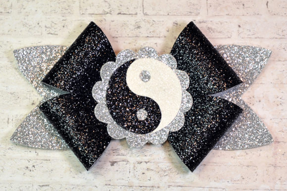 Yin Yang Bow Template: 3D SVG Elegance for Local Business Branding